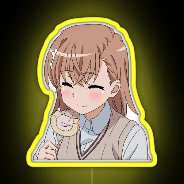 Mikoto Eating RGB Neon Sign
