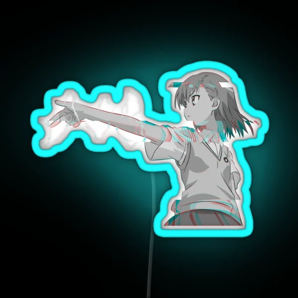 Mikoto Misaka 26 RGB Neon Sign