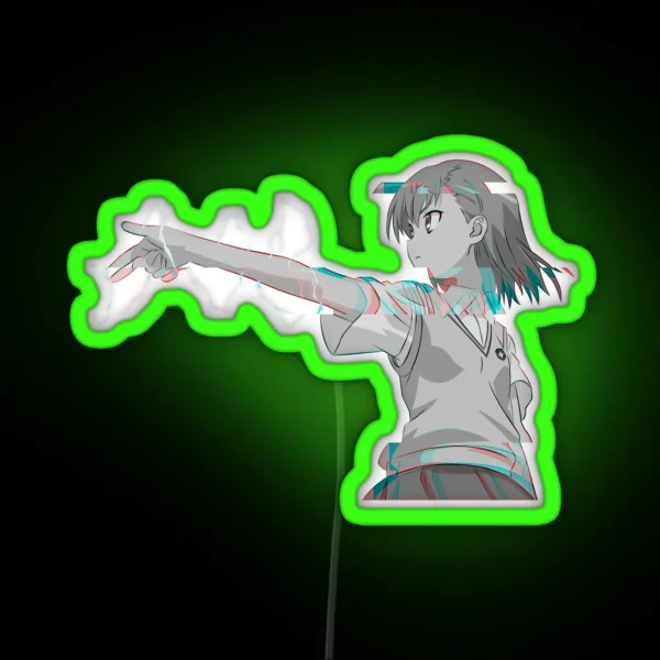 Mikoto Misaka 26 RGB Neon Sign