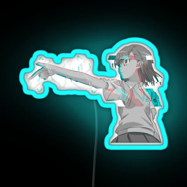 Mikoto Misaka 72 RGB Neon Sign