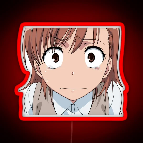 Mikoto Misaka Shook Design RGB Neon Sign