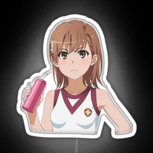 Mikoto Misaka Sport Design RGB Neon Sign