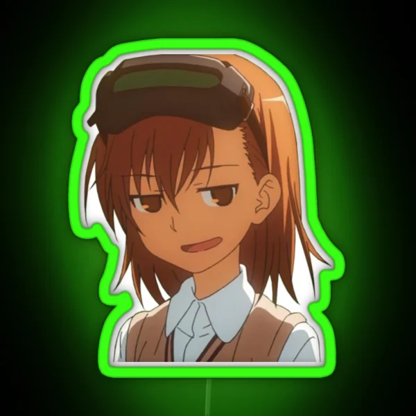 Mikoto Smug Meme RGB Neon Sign