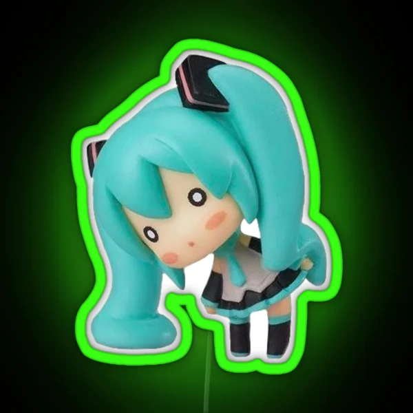 Miku Figure RGB Neon Sign