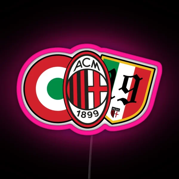 Milan Curva South RGB Neon Sign