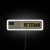 neon rgb military veteran sign white