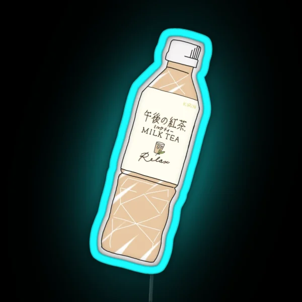 Milk Tea Soft Drink RGB Neon Sign