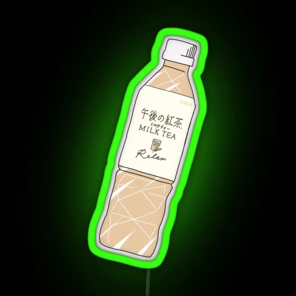 Milk Tea Soft Drink RGB Neon Sign