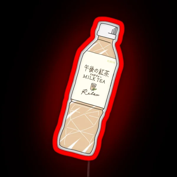 Milk Tea Soft Drink RGB Neon Sign