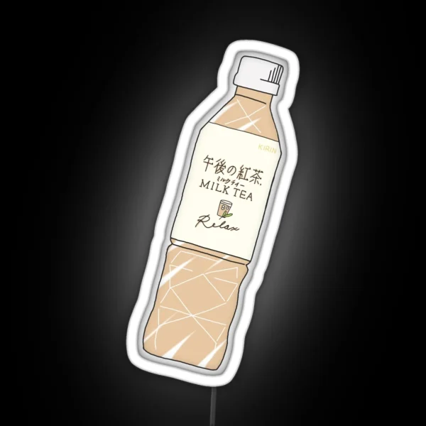 Milk Tea Soft Drink RGB Neon Sign