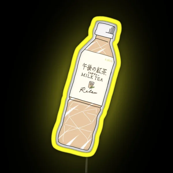 Milk Tea Soft Drink RGB Neon Sign