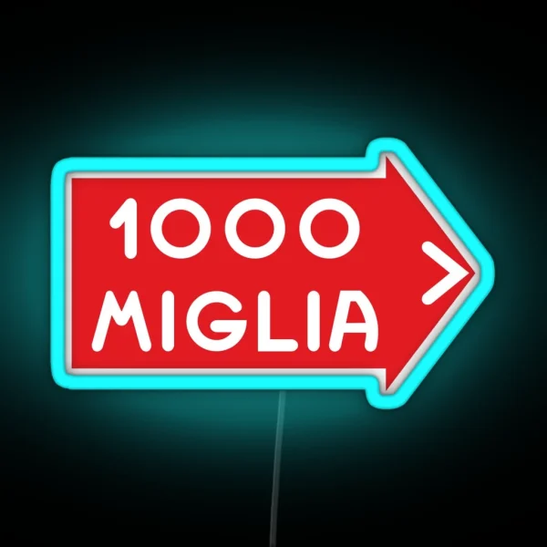 Mille Miglia RGB Neon Sign