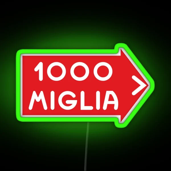 Mille Miglia RGB Neon Sign