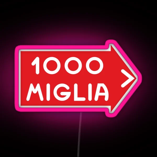 Mille Miglia RGB Neon Sign
