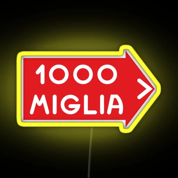 Mille Miglia RGB Neon Sign