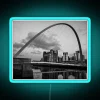 Millennium Bridge and Baltic Gallery Gateshead Newcastle RGB Neon Sign