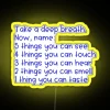 mindful grounding techniques neon sign rgb yellow