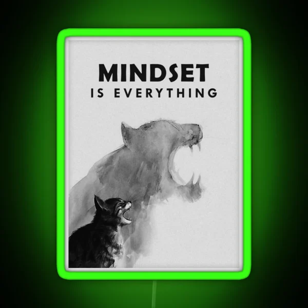 Mindset Is Everything RGB Neon Sign