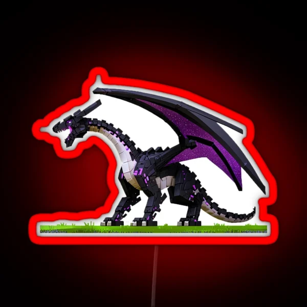 Minecraft Ender Dragon RGB Neon Sign