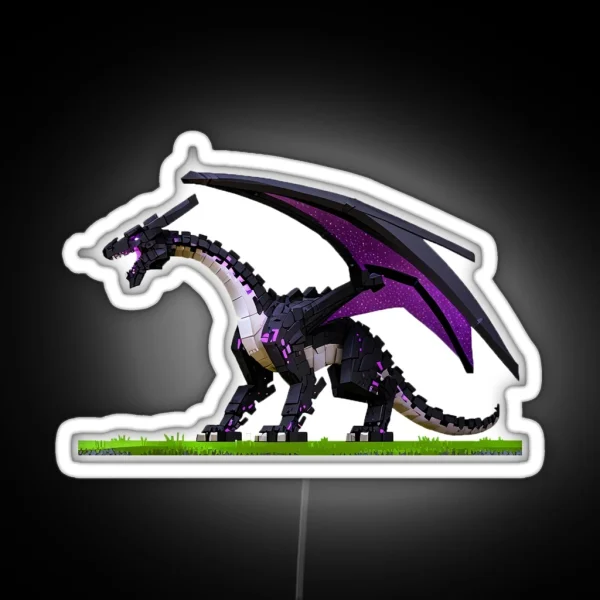 Minecraft Ender Dragon RGB Neon Sign
