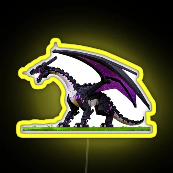 Minecraft Ender Dragon RGB Neon Sign