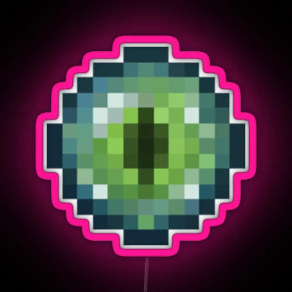 Minecraft Eye Of Ender RGB Neon Sign