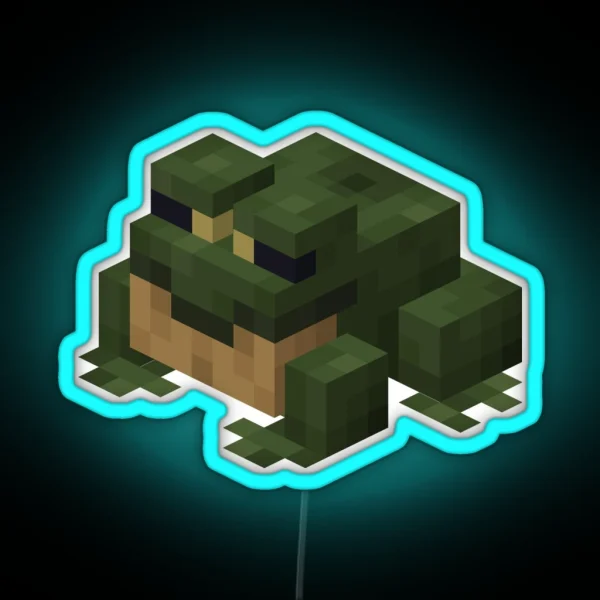 Minecraft Frog RGB Neon Sign