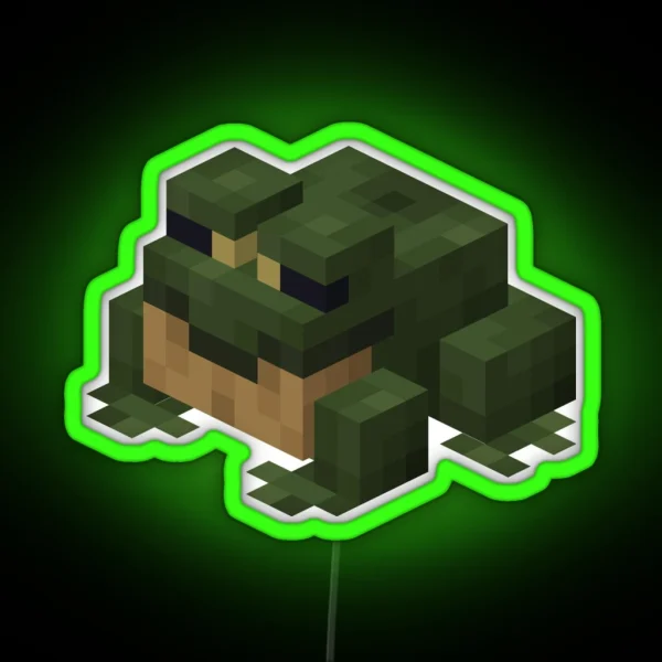 Minecraft Frog RGB Neon Sign