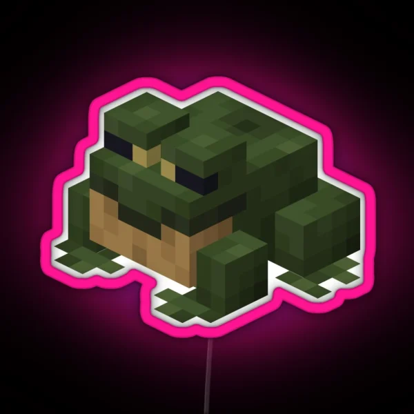 Minecraft Frog RGB Neon Sign