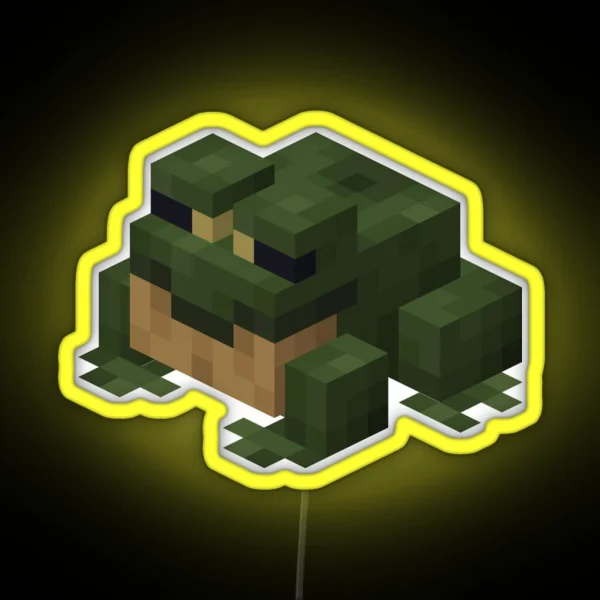 Minecraft Frog RGB Neon Sign