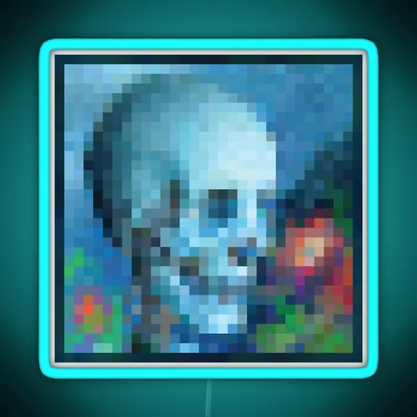 Minecraft Painting Moonlight Installation RGB Neon Sign