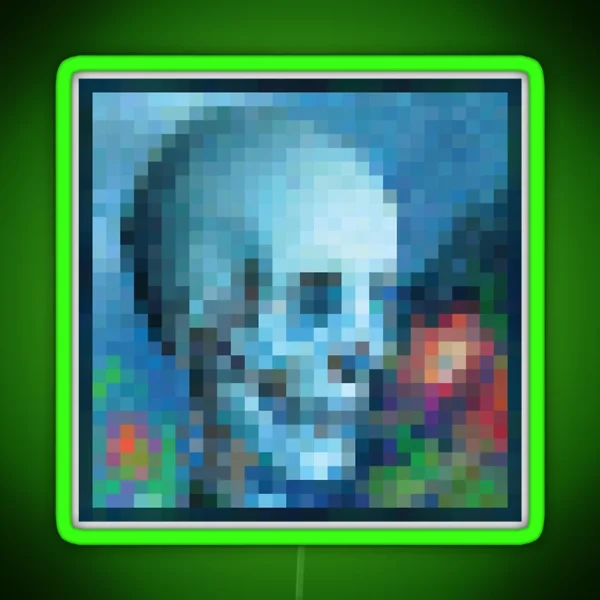 Minecraft Painting Moonlight Installation RGB Neon Sign