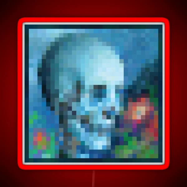 Minecraft Painting Moonlight Installation RGB Neon Sign