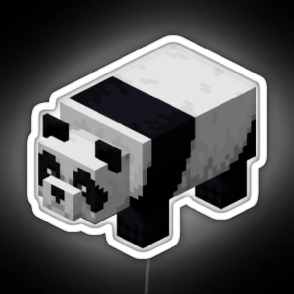Minecraft Panda RGB Neon Sign