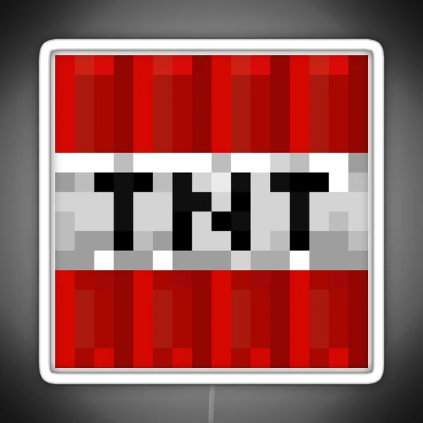 Minecraft Tnt Block RGB Neon Sign