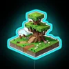 Minecraft Tree House RGB Neon Blue Sign