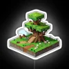 Minecraft Tree House RGB Neon Sign White