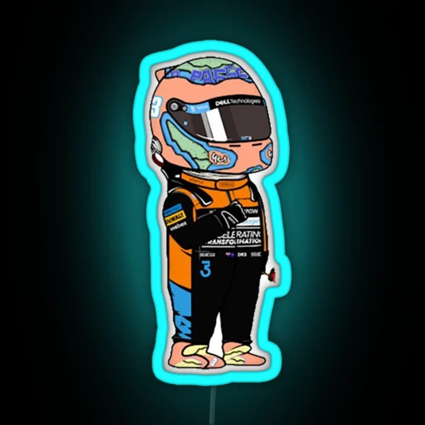 Mini Daniel Ricciardo Mclaren F1 2022 RGB Neon Sign