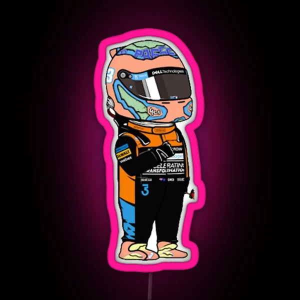 Mini Daniel Ricciardo Mclaren F1 2022 RGB Neon Sign