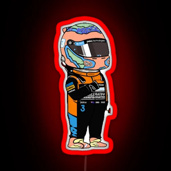 Mini Daniel Ricciardo Mclaren F1 2022 RGB Neon Sign