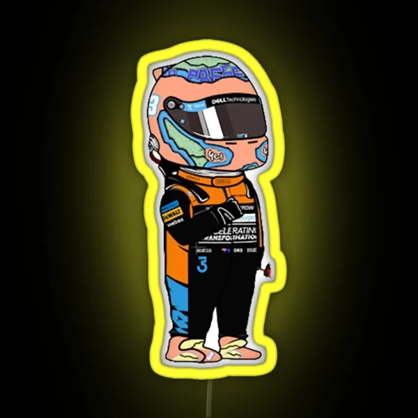 Mini Daniel Ricciardo Mclaren F1 2022 RGB Neon Sign