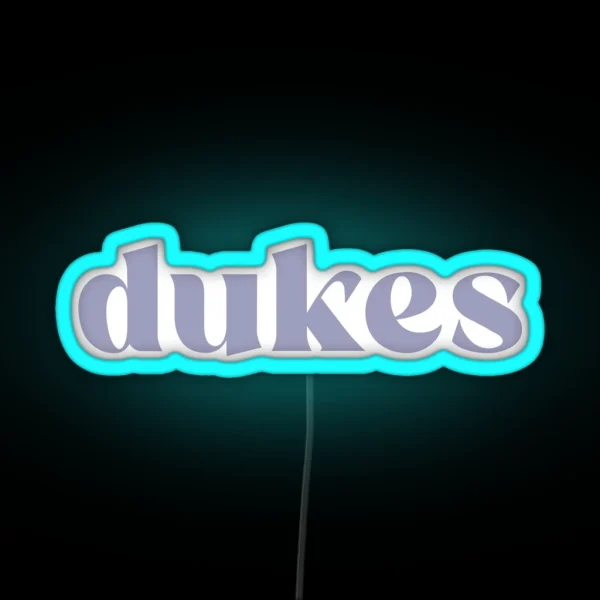 Minimal JMU Dukes RGB Neon Sign