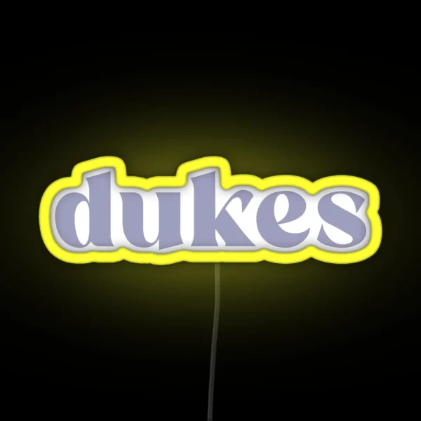 Minimal JMU Dukes RGB Neon Sign