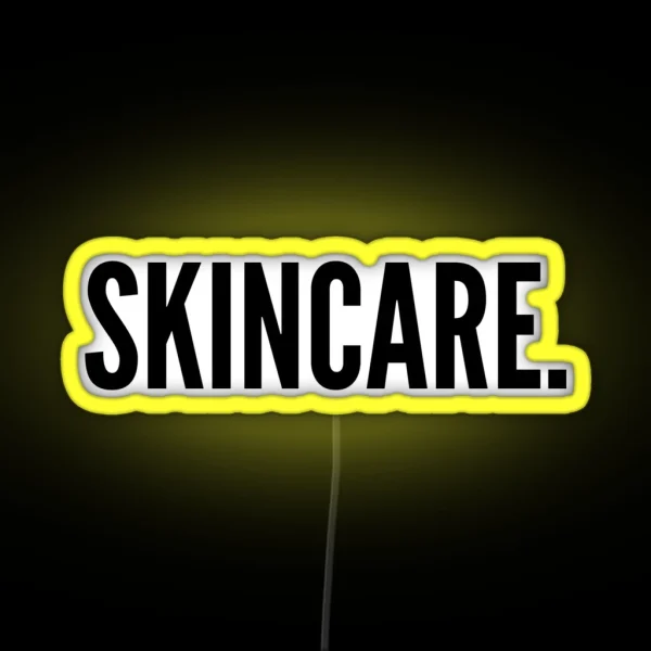 Minimal Skin Care Logo RGB Neon Sign