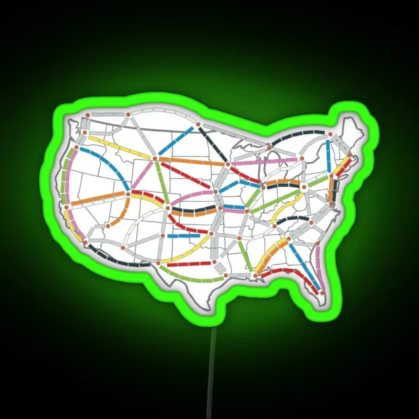 Minimal Ticket To Ride RGB Neon Sign