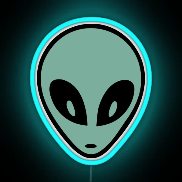 Minimalist Alien RGB Neon Sign