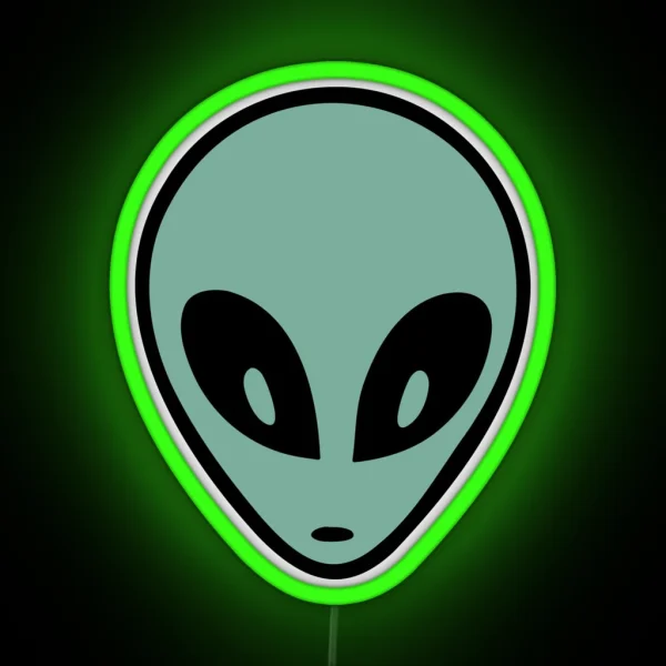Minimalist Alien RGB Neon Sign