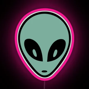 Minimalist Alien RGB Neon Sign