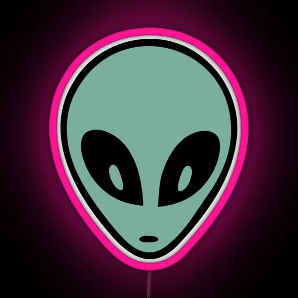 Minimalist Alien RGB Neon Sign