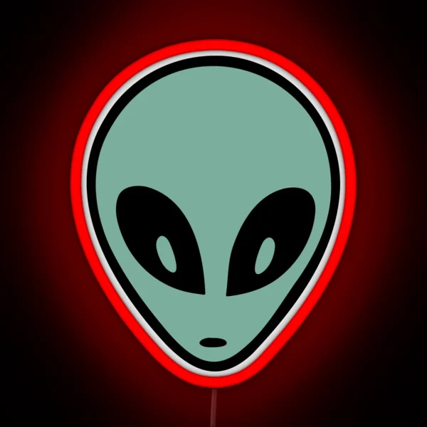Minimalist Alien RGB Neon Sign